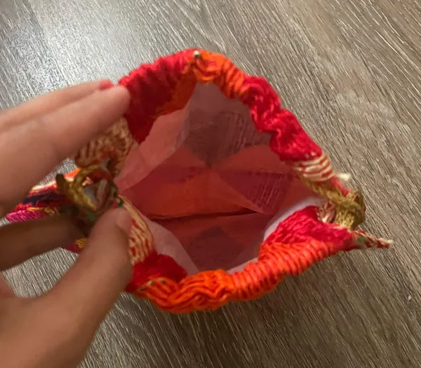 Phullkari Drawstring Purse/Bag Multiple - Image 3