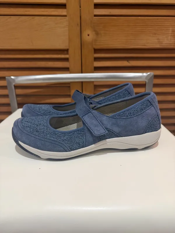 Dansko Hennie Blue Suede Mary Jane Comfort Shoes 37 US 6.5 - Image 2