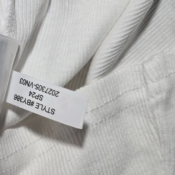 J. Crew Fine-rib‎ fitted boatneck T-shirt White XXS - Image 5