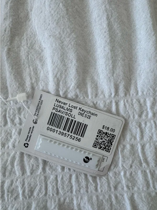 Never Lost Lululemon Keychain - Image 2
