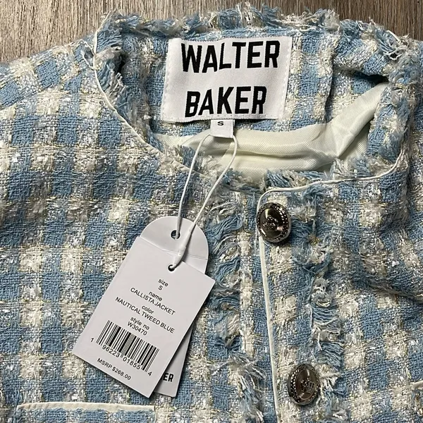 Walter Baker Callista Tweed Jacket Size Small - Image 11