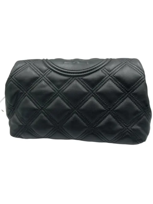 NWT Tory Burch Fleming Soft Quilted Leather Clutch Bag Black - Image 6