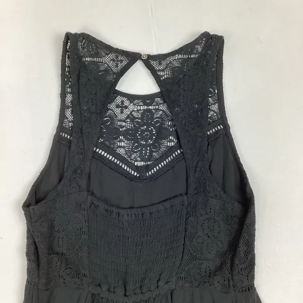 Abercrombie & Fitch Black Sleeveless Lace Cocktail Mini Dress XS - Image 4