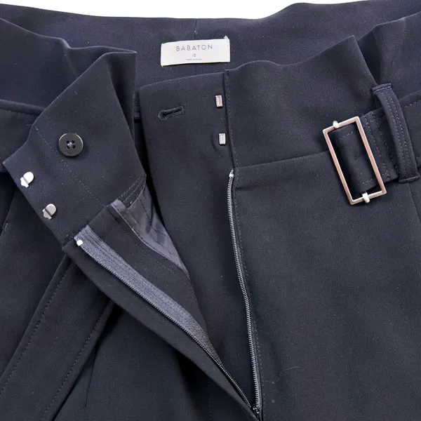 Aritzia Babaton Power Pant Paper Bag Belted Trousers Black - Image 7