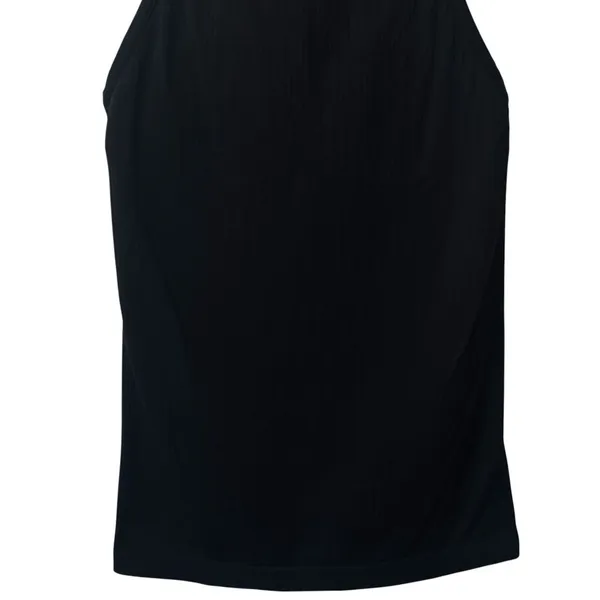 Zella Black Ribbed Racerback Tank Athletic Gym‎ Stretch Comfort Minimalist M - Image 4