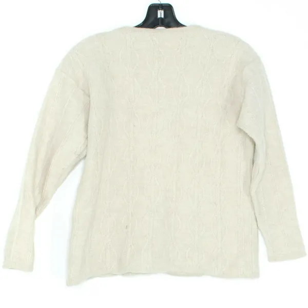 Alpaca Mountain Trade Womens Sweater Vintage Peruvian Fur Tan Size Medium EU - Image 5