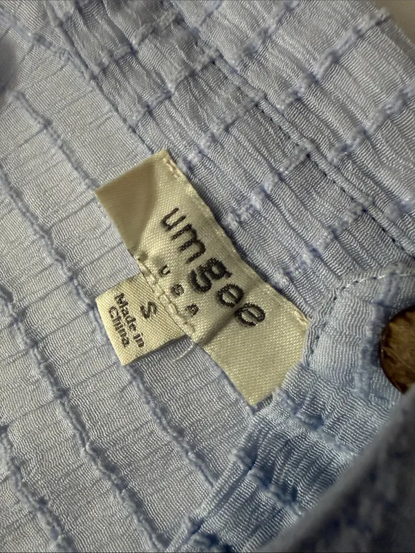Umgee Light Blue Tiered Popover Tunic - Image 2