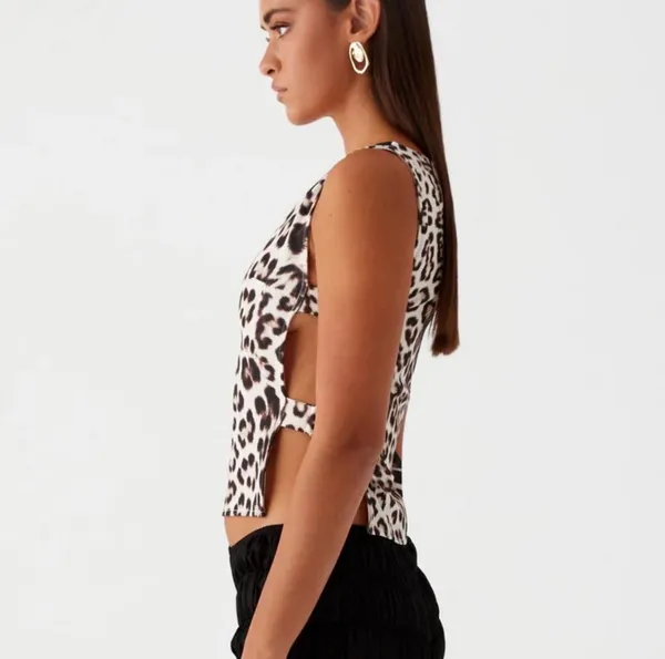 Peppermayo Buckle Cherish You Top Cheetah - Image 2