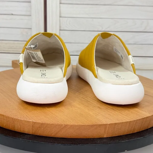 TOMS Alpargata Mallow Puffer Mules Shoes Mustard Yellow 9.5‎ - Image 6
