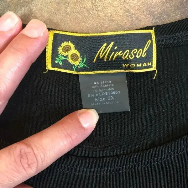 Mirasol Women’s Black Tank Stretch Size 2X - Image 6