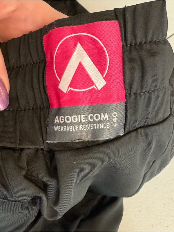 Agogie +40‎ Wearable Resistance Leggings Size PL petite large Black Training - Image 3
