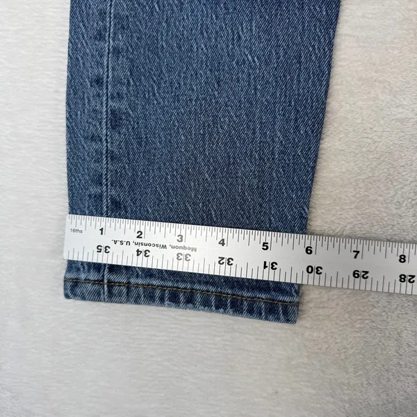 Levis 501 Original Fit Jeans Womens 25 Blue Denim Straight Leg Button Fly 9426 - Image 6