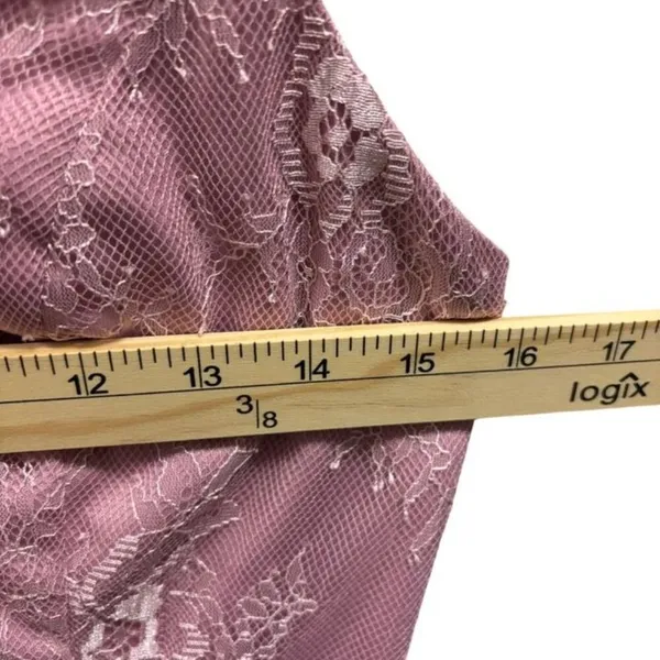 Lulus Womens Fueled By Love Mauve Purple Lace Skater Dress Size Medium - Image 5