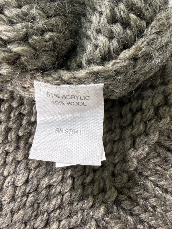 J. Jill Wool Blend Brown and Cream Fair Isle Crewneck Sweater Size XL - Image 4
