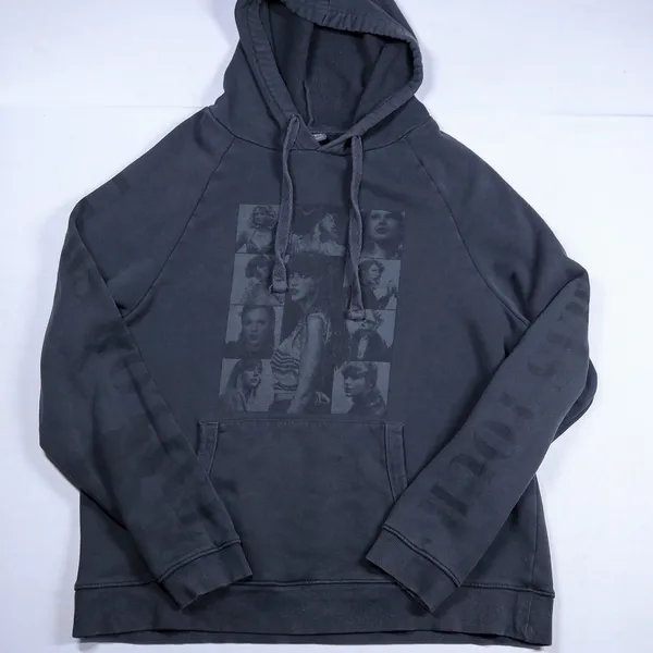 Taylor Swift The Eras Tour Hoodie Women L Charcoal Grey Concert Merch - Image 3