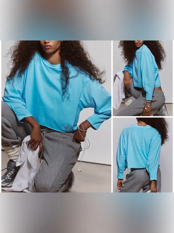NWOT Free People FP Movement Inspire Layer - bright blue - XL - Image 2