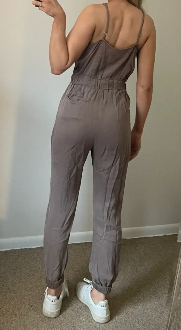 Thread and Supply Khaki Cargo Jumpsuit - Image 5