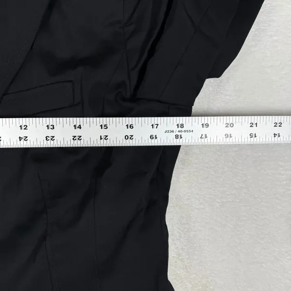 MNG Suit Mango Womens Black Two Button Tailored Blazer Jacket Size 12 568904 - Image 3