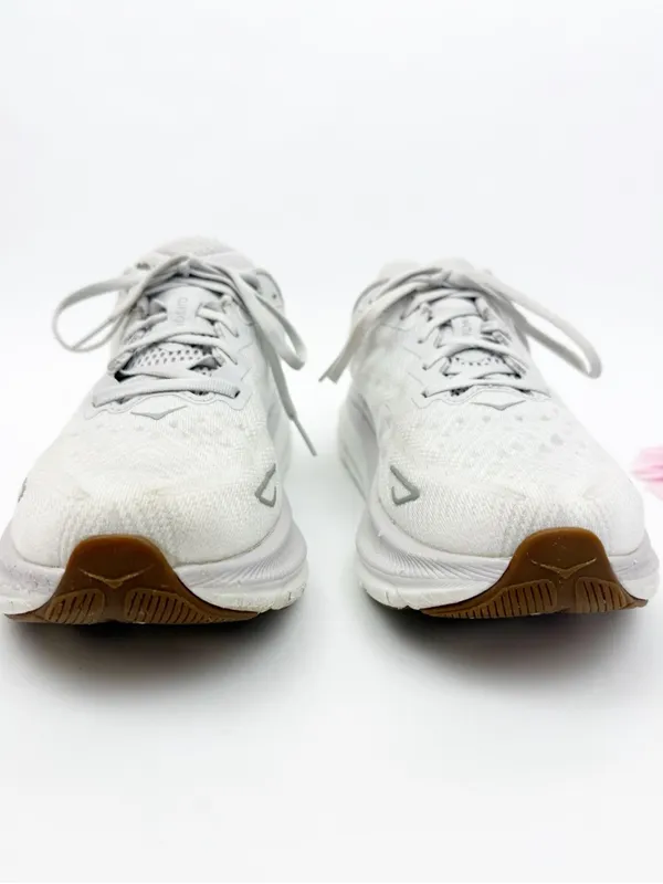 Hoka One One Clifton 9 Running Shoes Sneakers Nimbus Cloud/White - Image 3