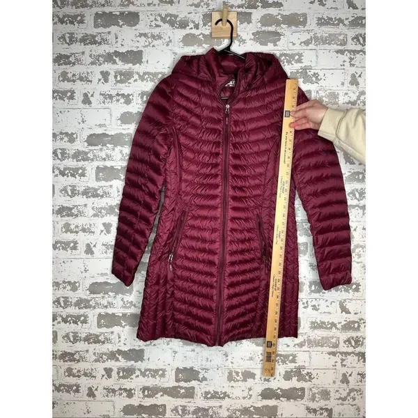 32° heat | women maroon down filled jacket - Image 10