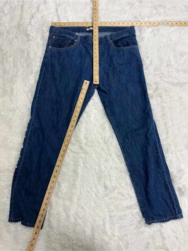 Levi’s Middy Straight Jeans Women’s Size 33 Dark Wash 100% Cotton - Image 6