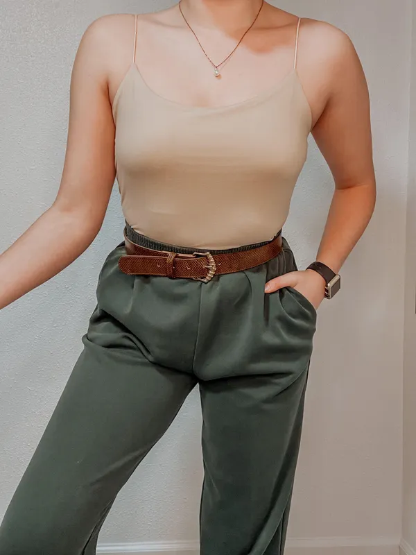 Alfred Dunner Petite Emerald green pleated Pants - Image 2