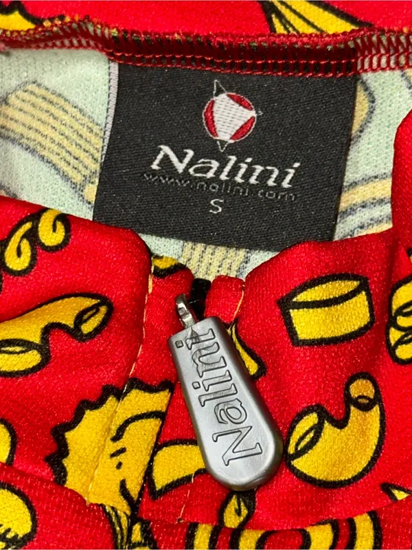 Nalini Vintage Sz S Green Red Cycling Jersey Vintage Ciclismo Classico Pasta Tee - Image 4