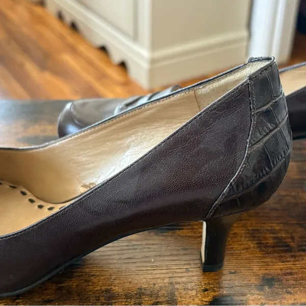 Alex Marie Women's Dark Brown Loafers Heels - Image 3