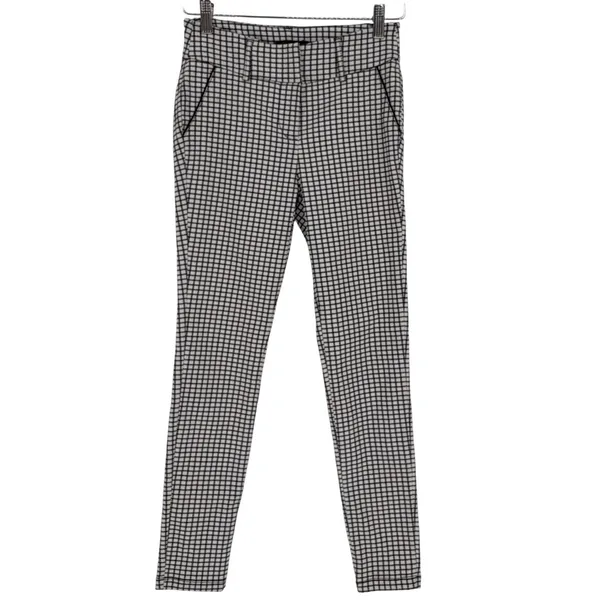 Shinestar Gingham‎ Checkered Pants Black White Y2K Stretch Women Size Large - Image 2