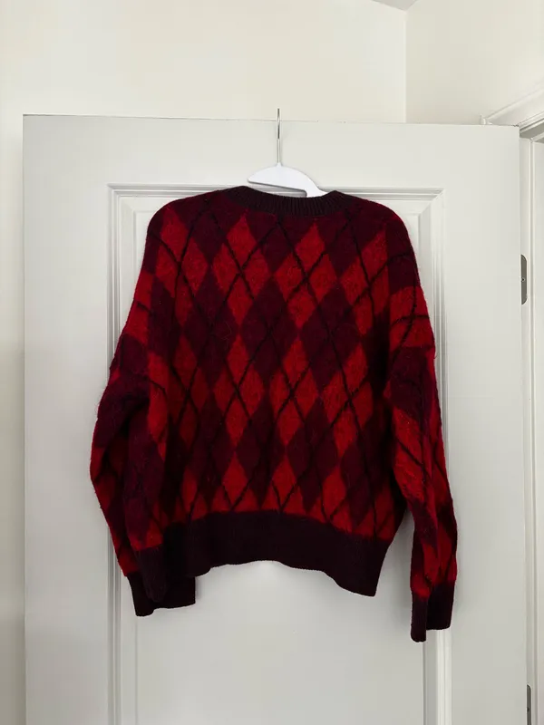 ZARA Argyle Sweater - Image 4