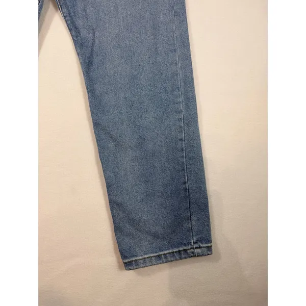 Nasty Gal Jeans Women 8 Blue Straight Leg Organic Cotton Denim High Rise - Image 12