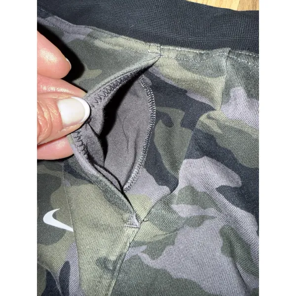 Nike Women's Sz Small S Camo Work-Out Pants Cotton Joggers Purple Green Black‎ - Image 2