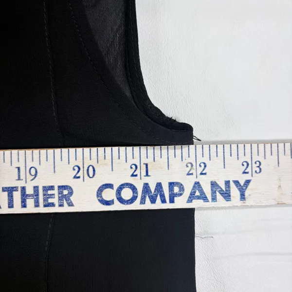 Zara Womens Black Sleeveless‎ Button Down Mesh Trim Pocket Shirt Medium NEW - Image 4