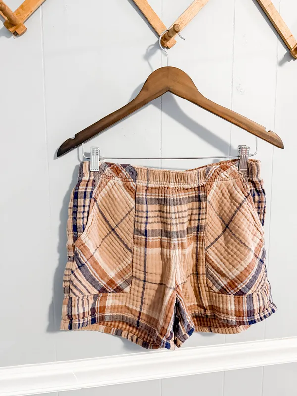 Aerie Gauze Plaid Shorts - Image 2