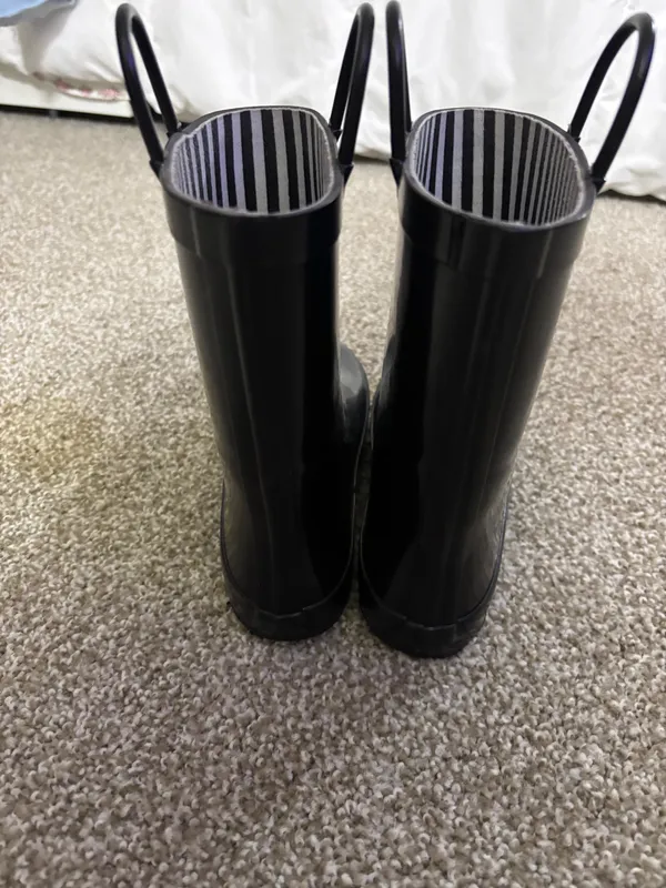 stella's boutique Black Rain Boots - Image 3