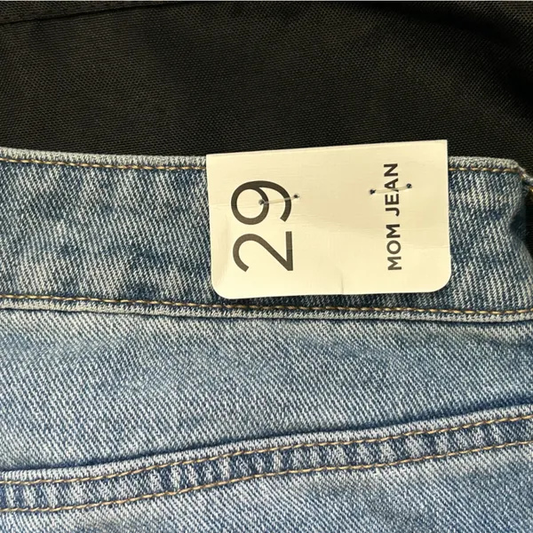 PacSun Black Rose Embroidered Distressed Women's Mom Denim Jeans SZ 29 Brand New - Image 14