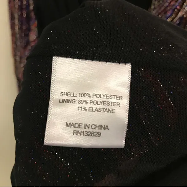 Revolve NBD Andela multicolored metallic wrap‎ style ruched side mini dress M - Image 9
