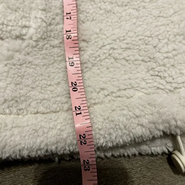 Lululemon White Opal Cinchable Fleece Zip-Up Sherpa Teddy Funnel Neck Jacket - Image 11