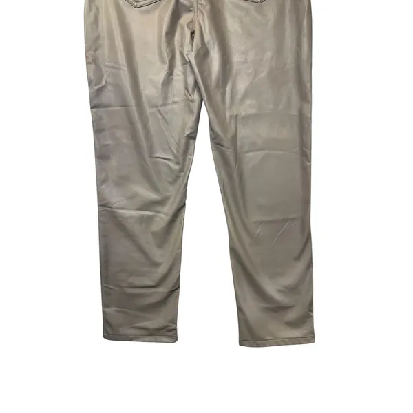 Abercrombie & Fitch‎ The 90s Straight Ultra High Rise Vegan Leather Pants 30/10 - Image 10