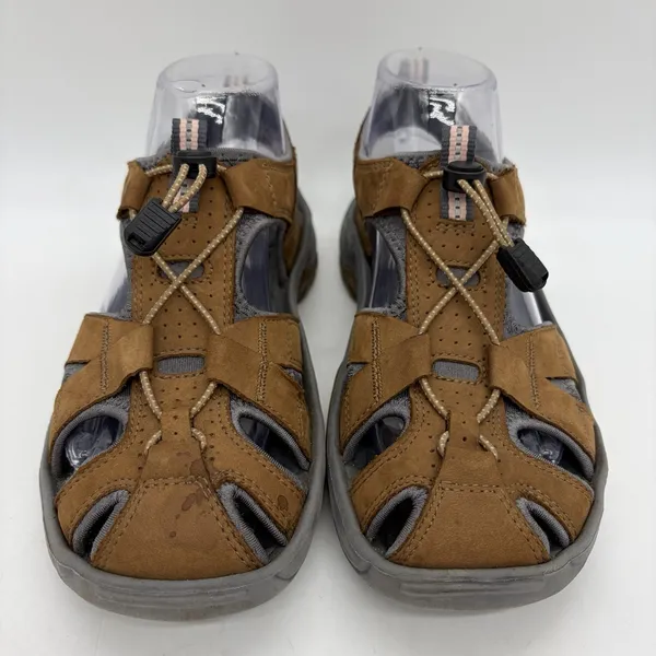 Privo by‎ Clarks Womens 7 Sandals Joyner Brown Leather Hiking Walking Outdoors - Image 3