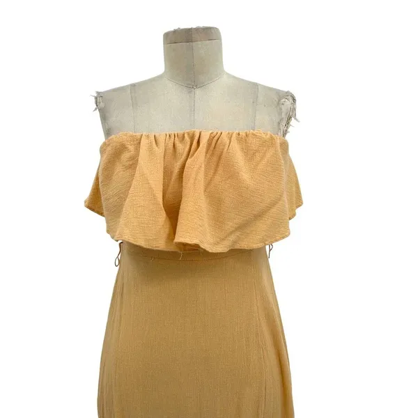 Free People‎ Endless Summer Tavia Strapless Maxi Dress Neutral Size XS - Image 4