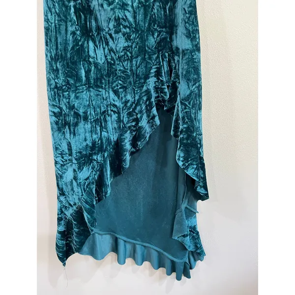 Urban Outfitters Silence + Noise‎ Velvet Strapless Midi Dress Dark Grunge Romantic Size S - Image 7
