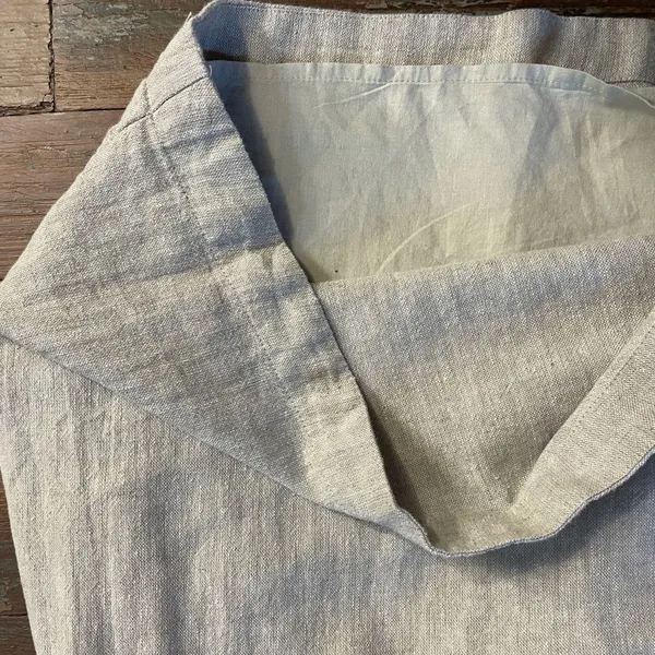 Abercrombie & Fitch Linen Blend Asymmetrical Ruched Square Neck Dress XL🧡🎀 - Image 9