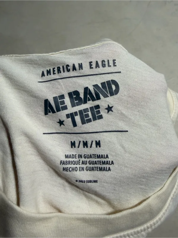 American Eagle Sublime Band Tee oversized medium - Image 8