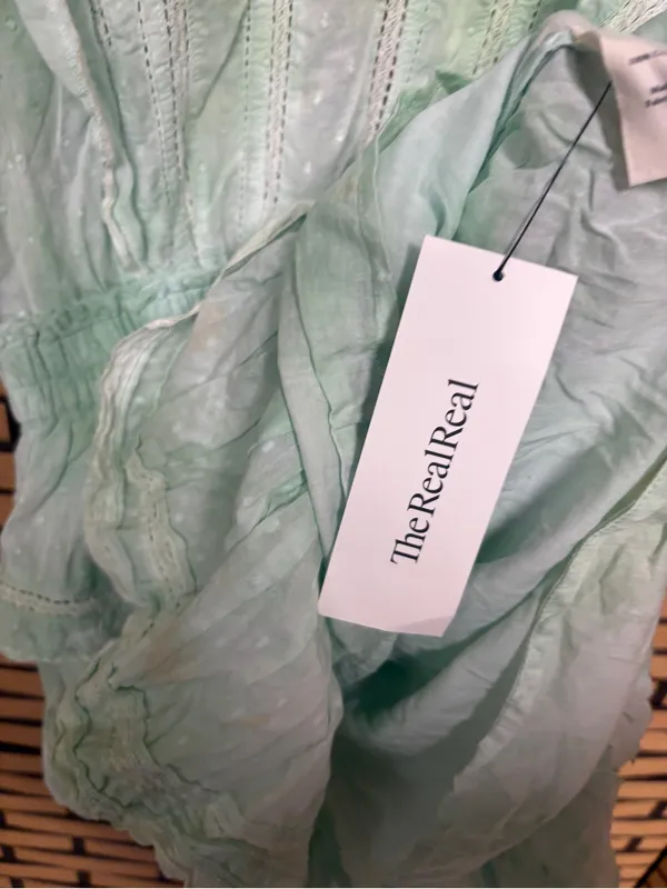 Loveshackfancy Natasha jade mist dress size XS - Image 10