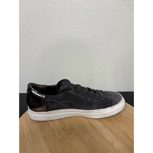 Paul Green Toby Low Top Sneakers Women's 5 Charcoal Grey Suede Metallic‎ Shoes - Image 8