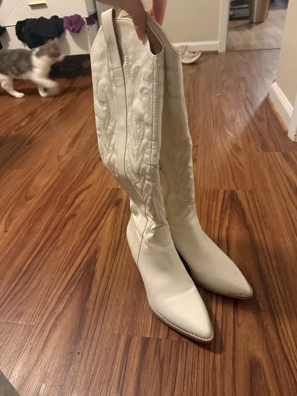 Oasis Society Boots White Cowboy - Image 2