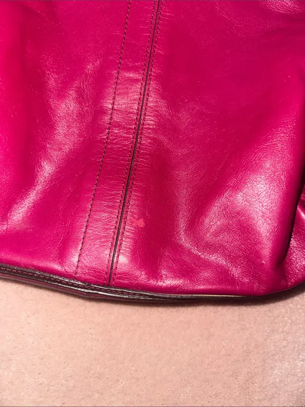 Coach Colette Hobo Bag Vibrant Pink Gold Hardware - Image 12