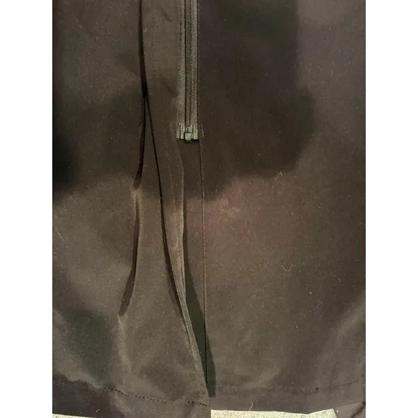 London Fog Black Trench Coat Women’s M Belt Rain Jacket Classic Chic Dark Gothic - Image 7
