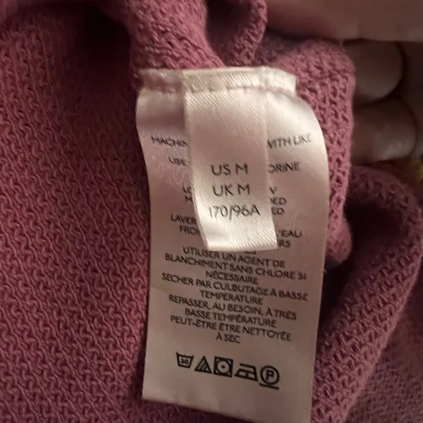 We The Free Asher Thermal Knit Oversized Shirt – Plum – Size Medium - Image 8